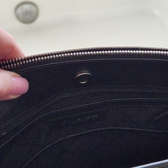 Michael Kors  The Megan Large Striped Leather Tote Bag - Picture 15 of 15